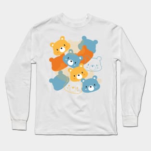 Abstract Cute Bear Cartoon Long Sleeve T-Shirt